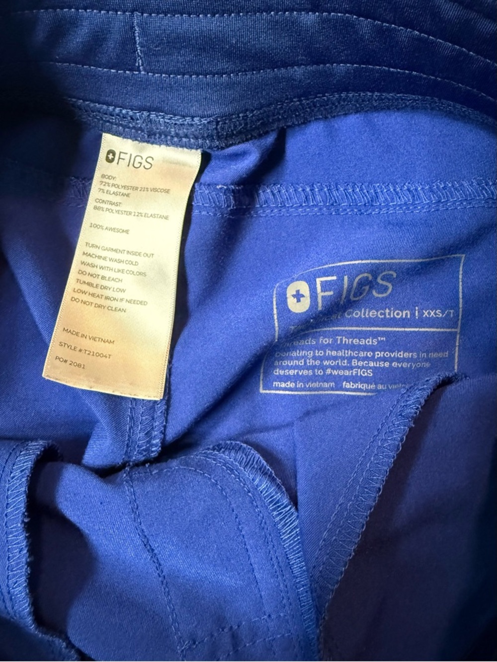 FIGS Kade Cargo Scrub Pants XXS T Lot Of 3 Gray Blue Teal Nurse Doctor Medical - Picture 7 of 14